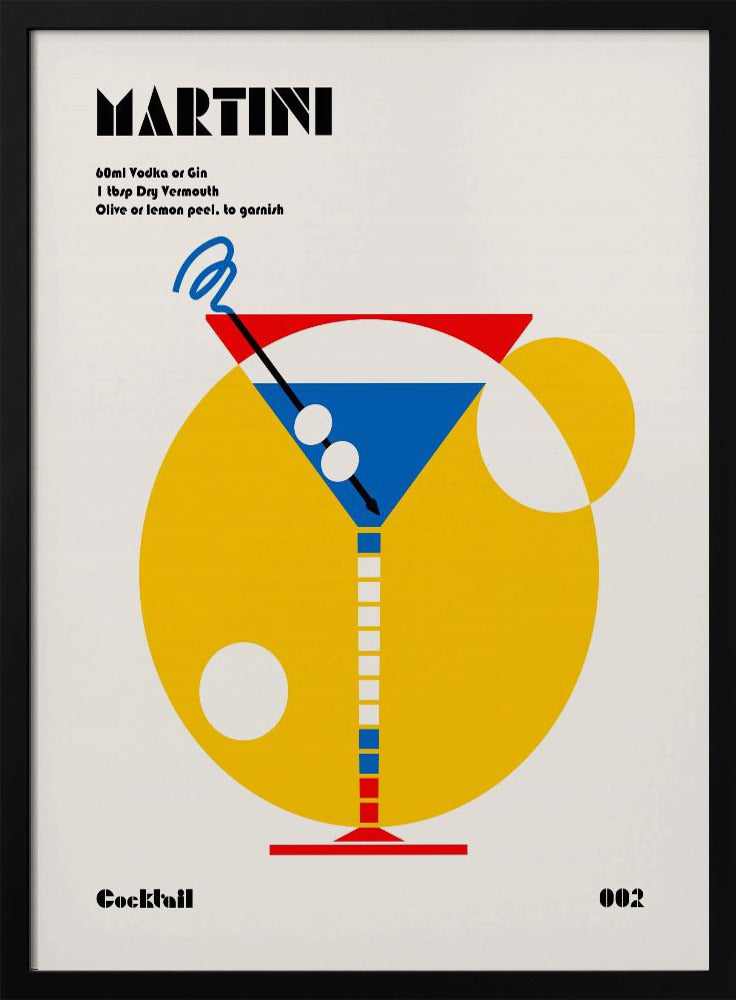 Martini Bauhaus-cocktail | Poster