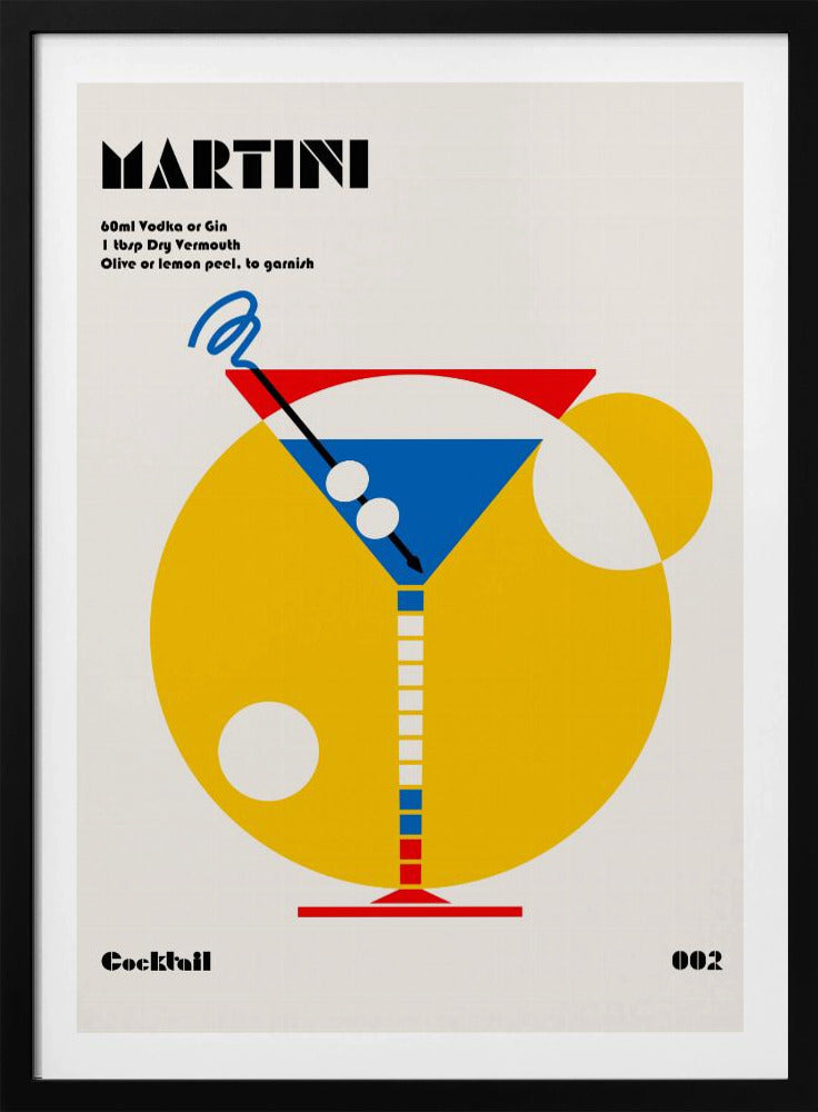 Martini Bauhaus-cocktail | Poster
