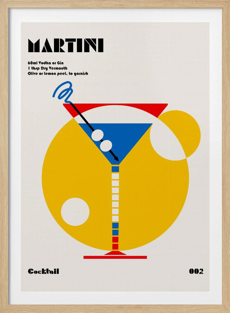 Martini Bauhaus-cocktail | Poster