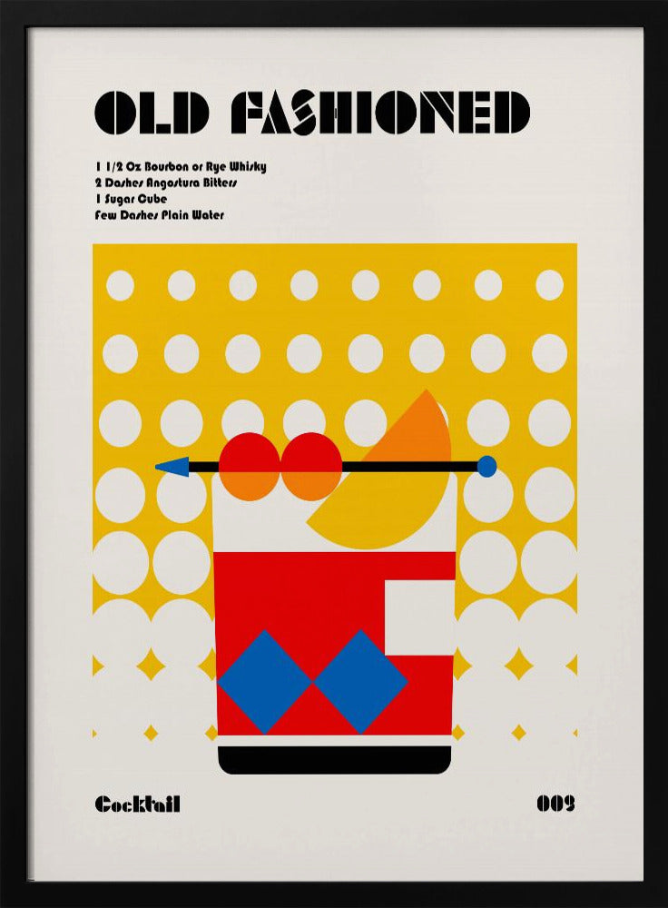 Altmodischer Bauhaus-Cocktail | Poster
