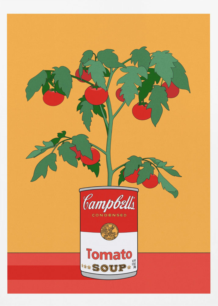 Campbells soppa tomatplanta retro illustration | Poster