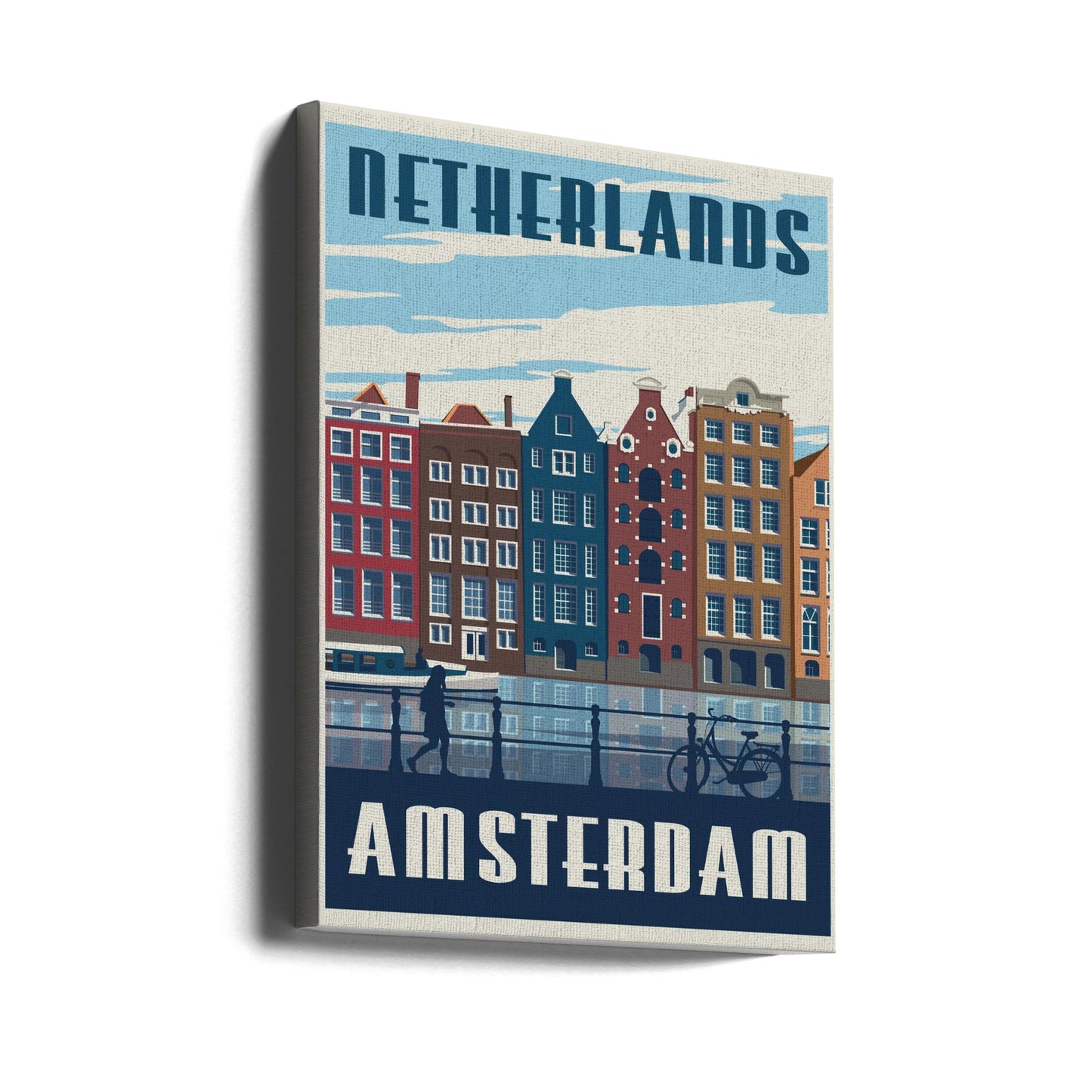 Amsterdam Resetryck | Canvastavla