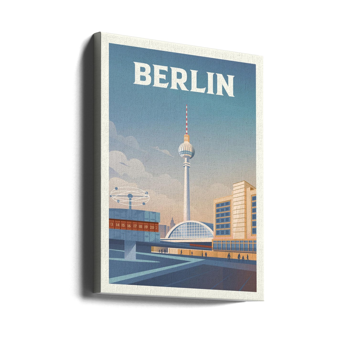 Resetavla i Berlins stadslandskap | Canvastavla