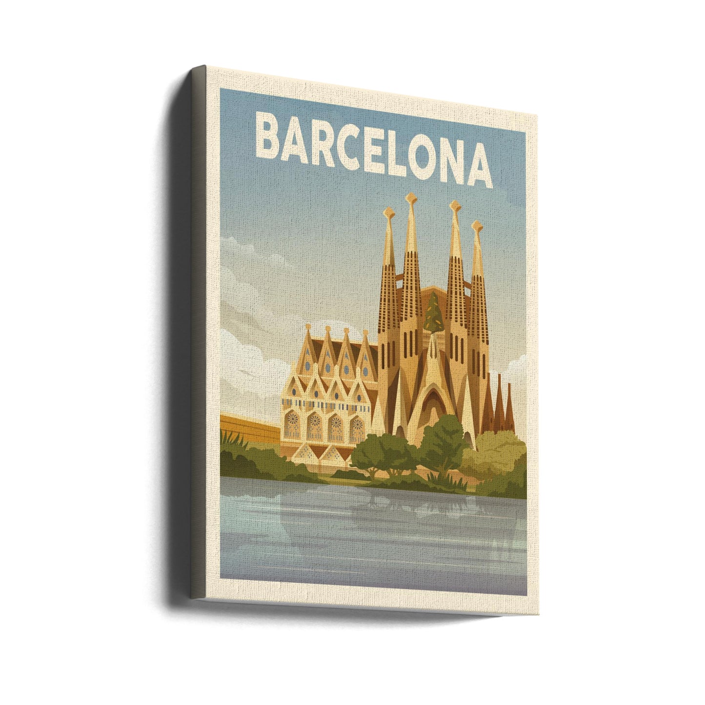 Resetryck från Barcelona | Canvastavla