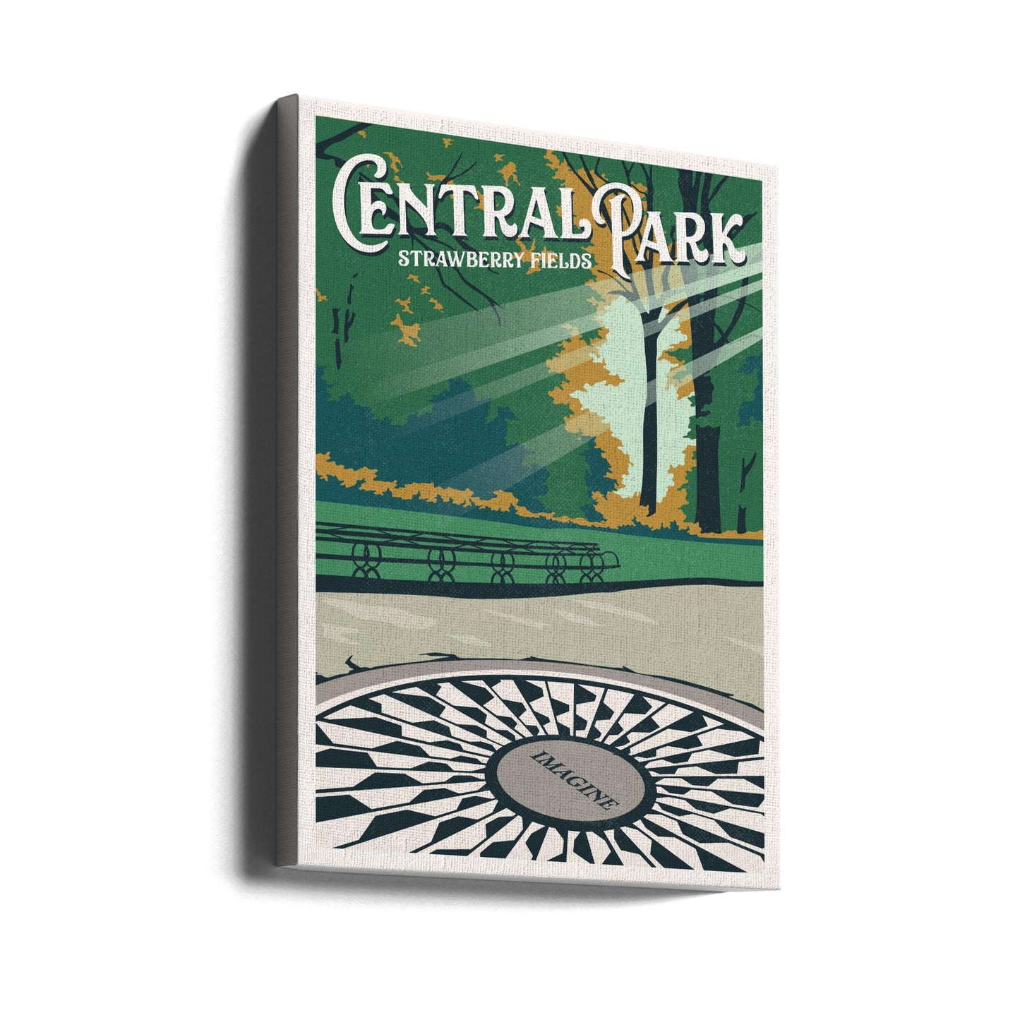Resetavla i Central Park, New York | Canvastavla