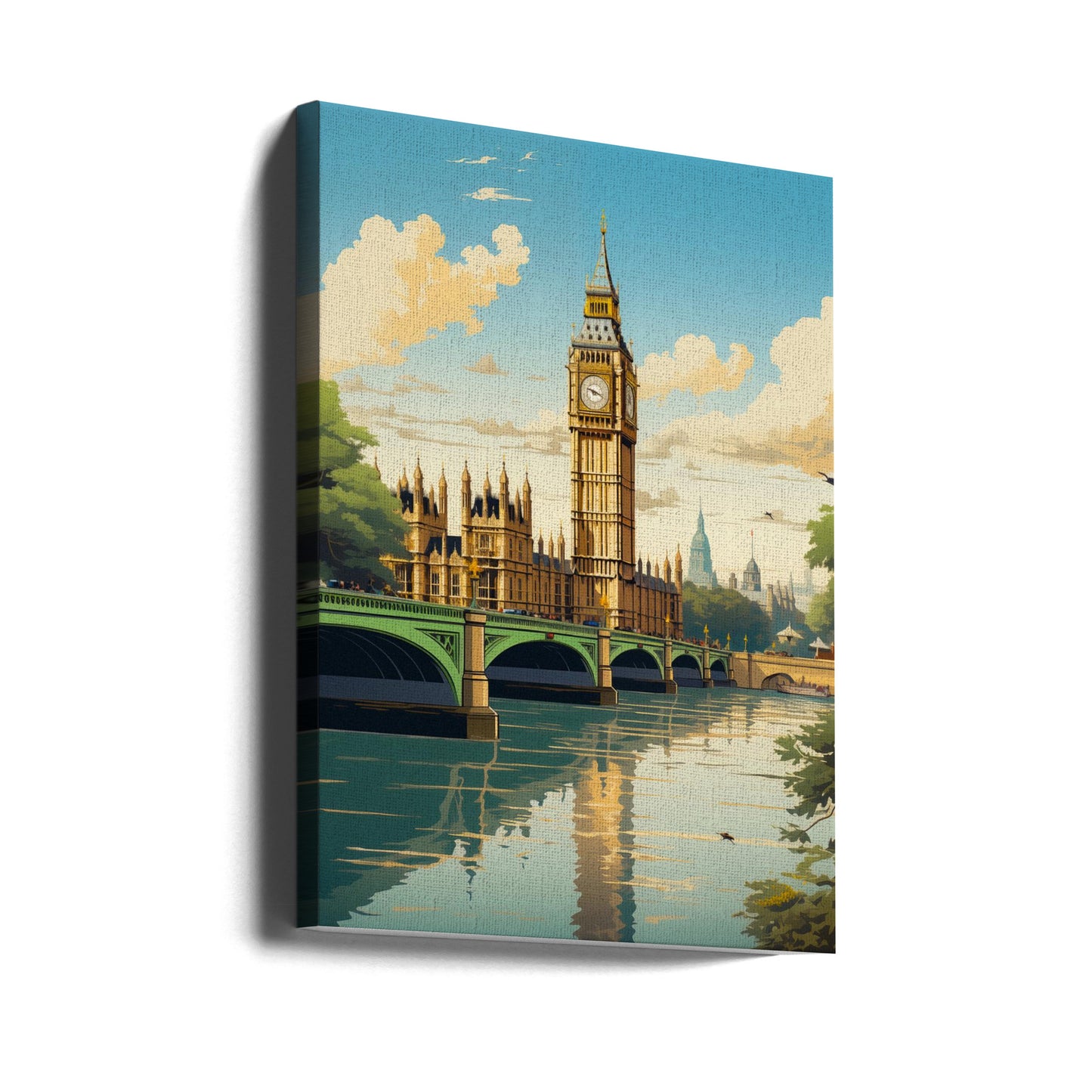 Vy över London | Canvastavla