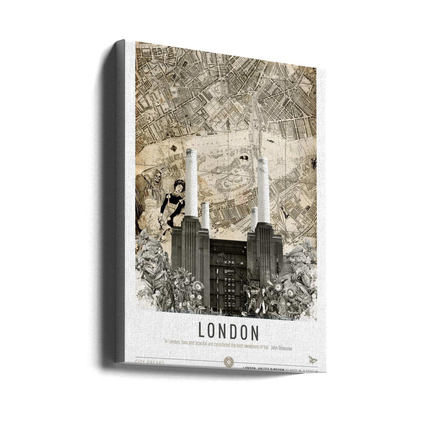 London Battersea (Stadsresor) | Canvastavla