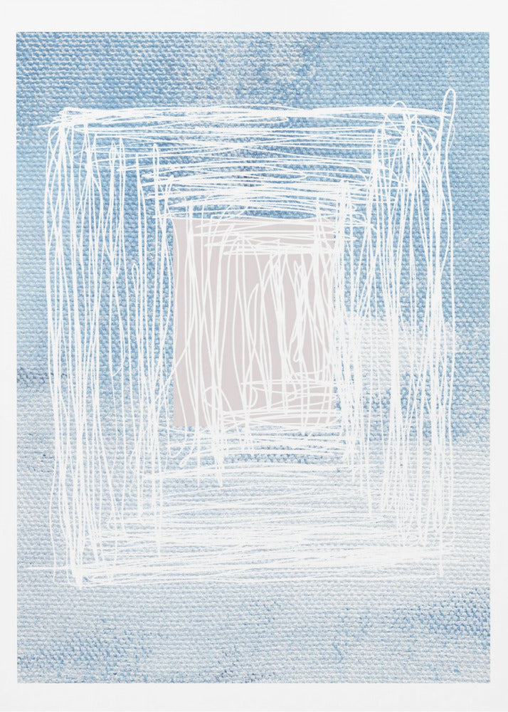 Vita linjära mönster med geometrisk design | Poster