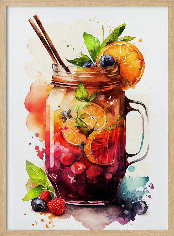 Drycker med cocktail | Poster