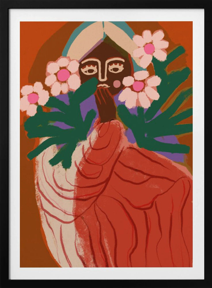 Blyg Blomsterflicka | Poster