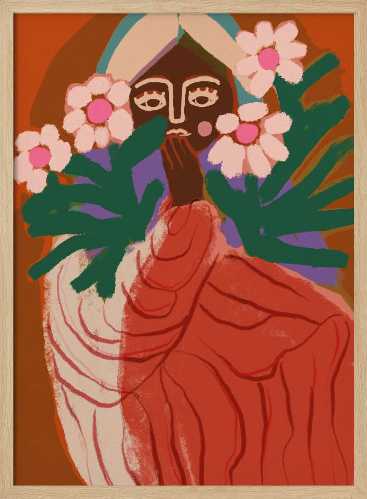 Blyg Blomsterflicka | Poster