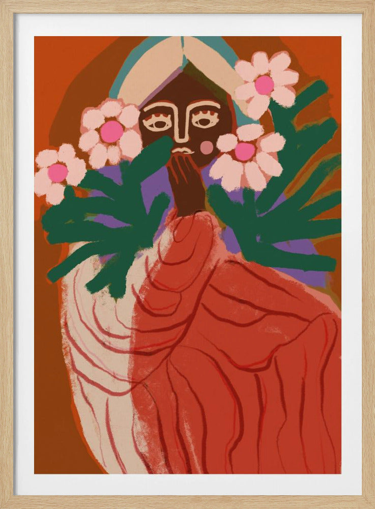 Blyg Blomsterflicka | Poster