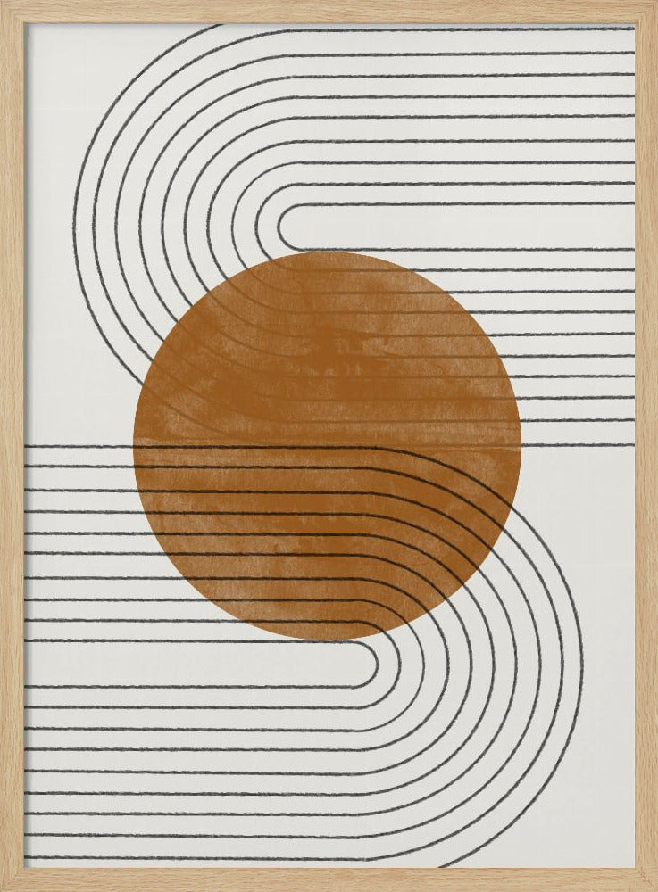 Équilibre Beige et Marron N°3 | Posters - Affiche Artistique