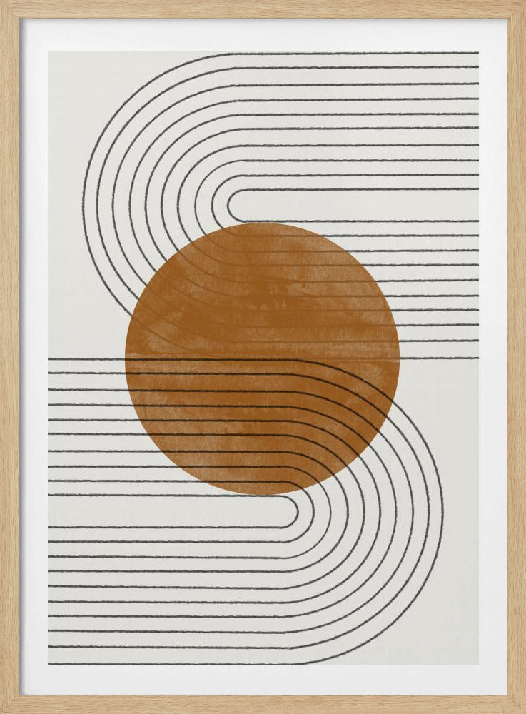 Équilibre Beige et Marron N°3 | Posters - Affiche Artistique
