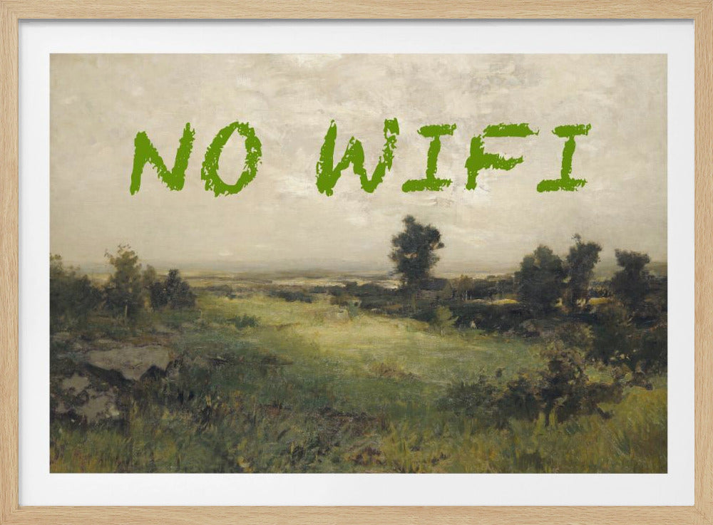 Inget WiFi / Oljemålning Landskap | Poster
