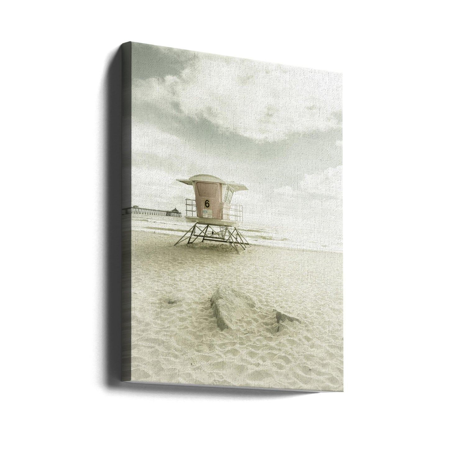 CALIFORNIE Vintage Imperial Beach | Tableaux sur Toile