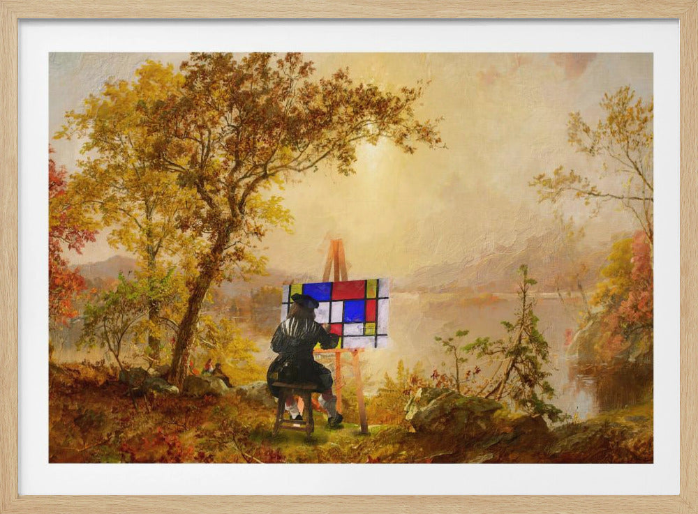 Kubistiskt landskap | Poster