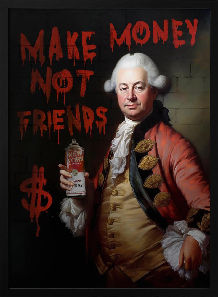 Gagnez de l'argent, pas des amis | Posters - Affiche Artistique