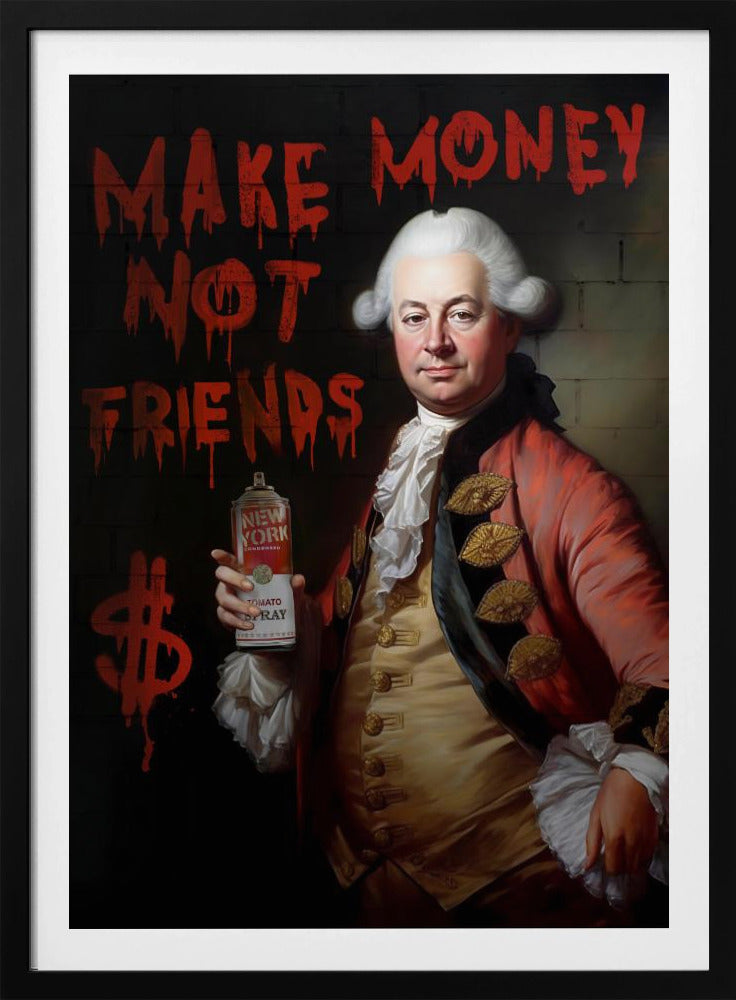 Gagnez de l'argent, pas des amis | Posters - Affiche Artistique