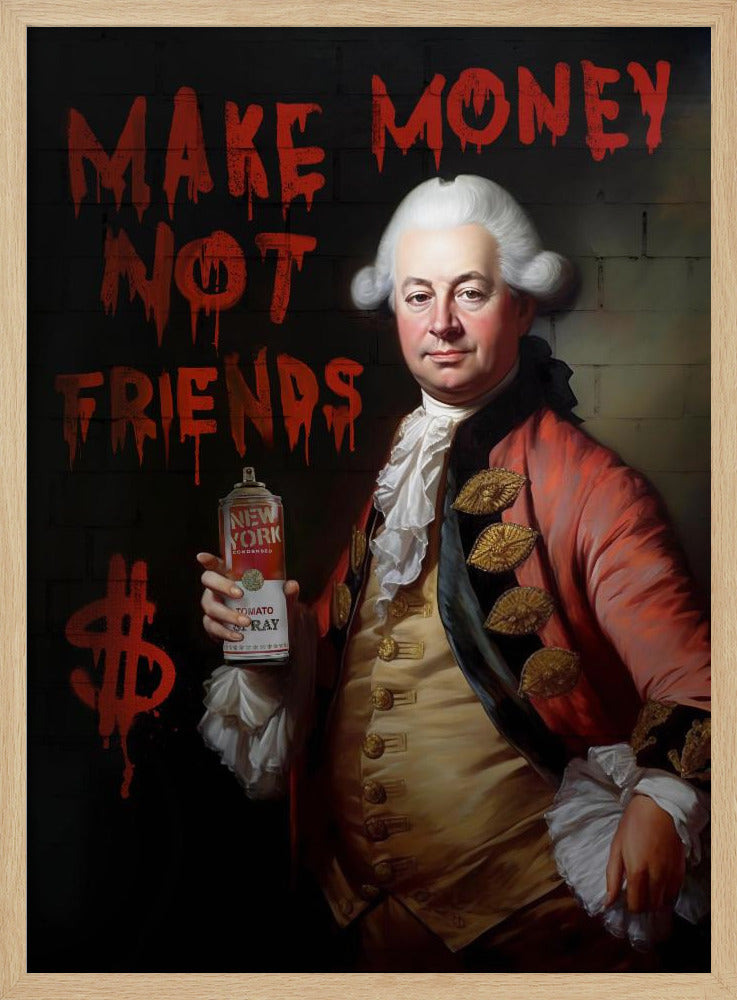 Gagnez de l'argent, pas des amis | Posters - Affiche Artistique