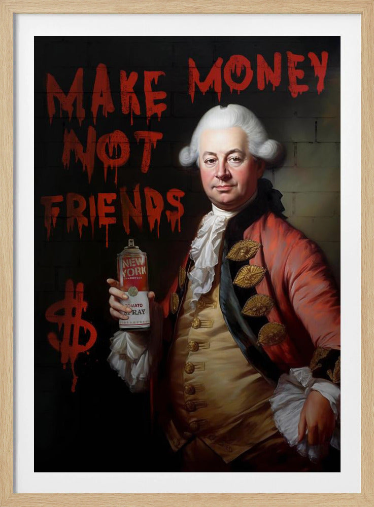 Gagnez de l'argent, pas des amis | Posters - Affiche Artistique