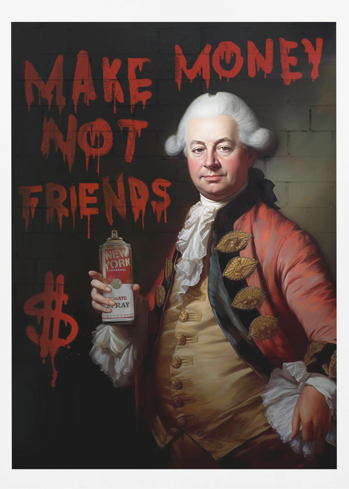 Gagnez de l'argent, pas des amis | Posters - Affiche Artistique