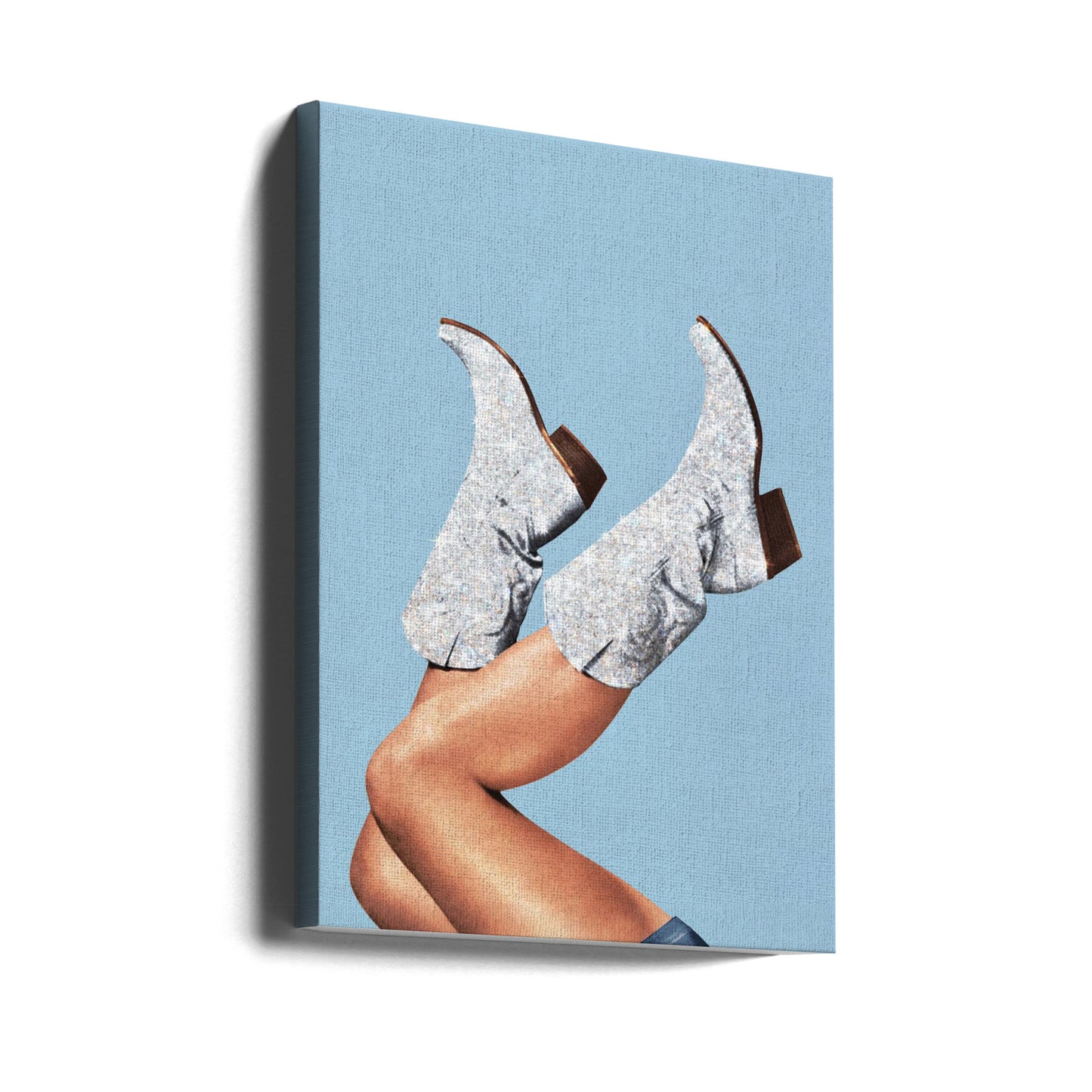 Nämä Saappaat Glitter Blue II | Canvastaulut
