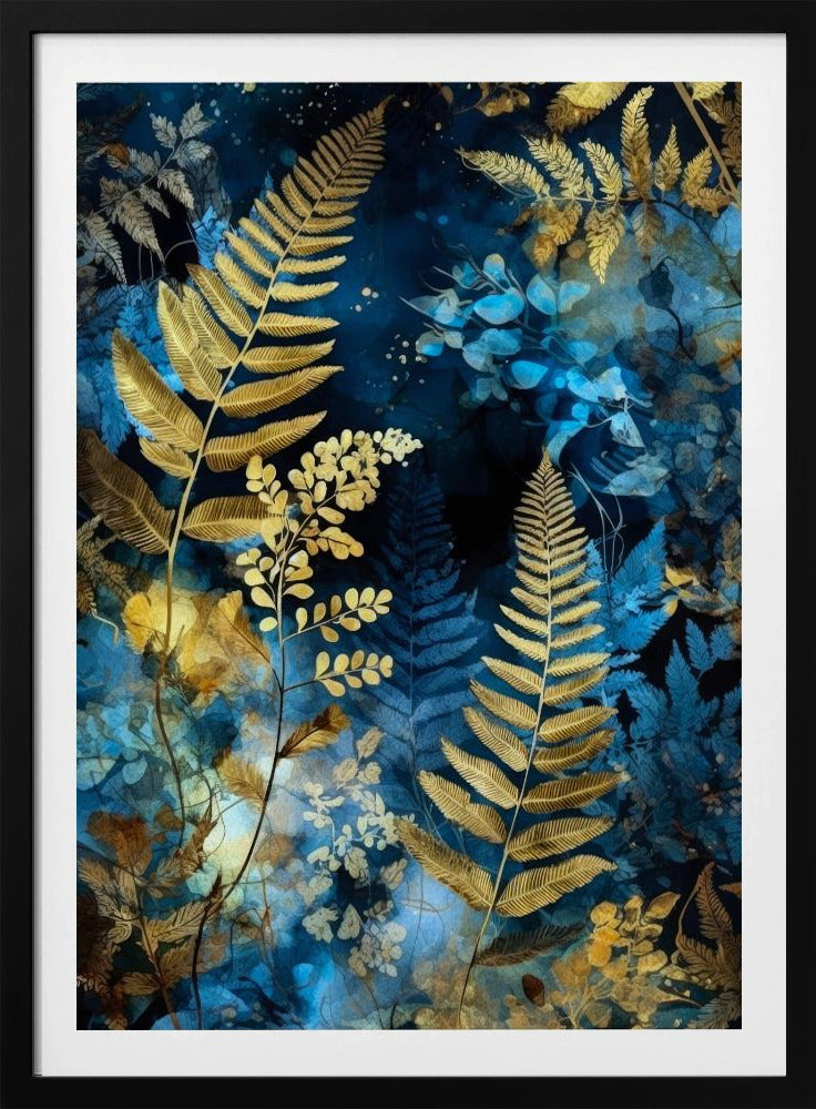 Vibrant Garden and ferns 3 | Poster