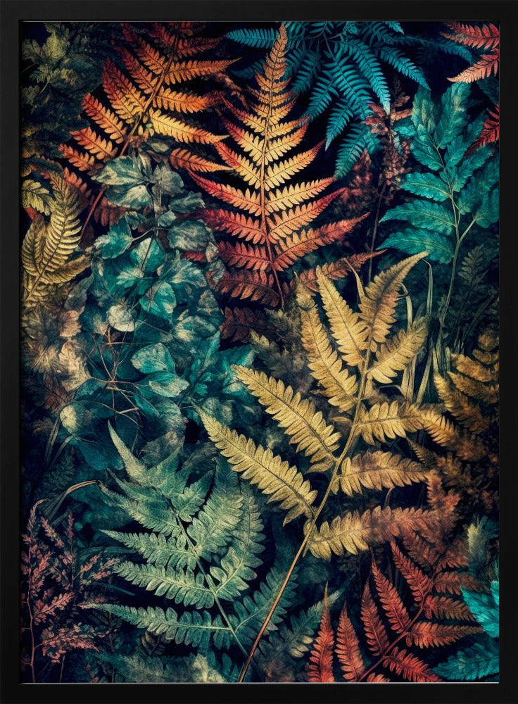Vibrant Garden and ferns 4 | Poster