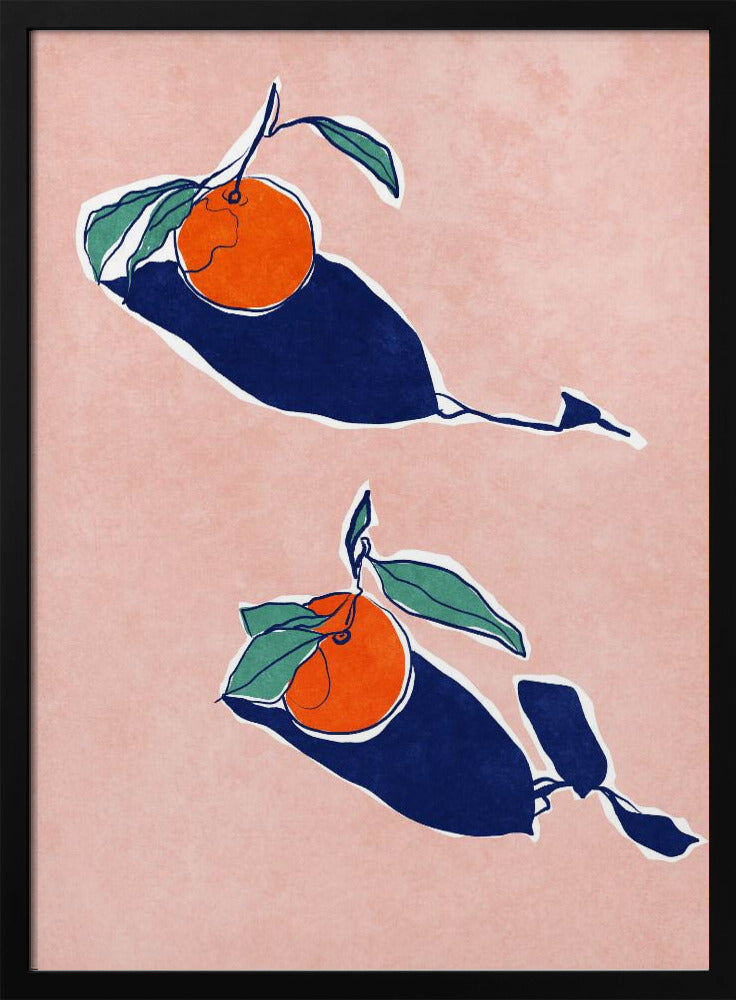 Abstrakte Orangen | Poster