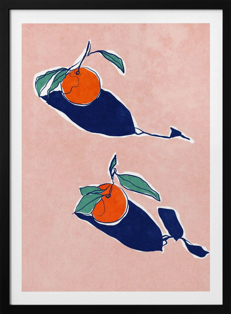 Abstrakte Orangen | Poster