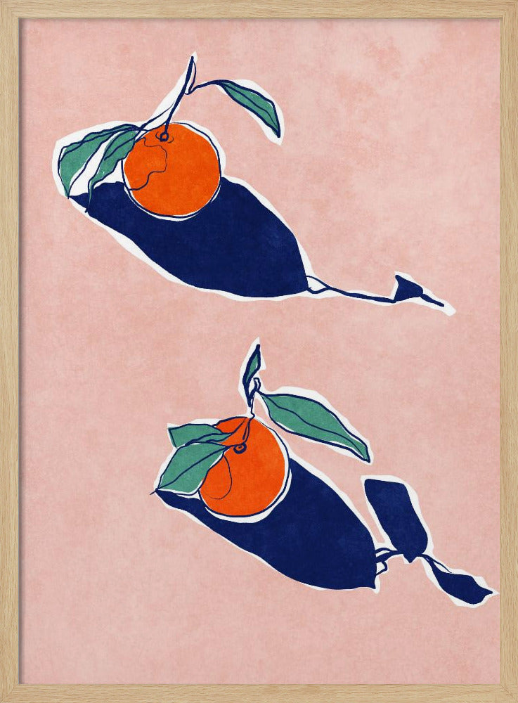 Abstrakte Orangen | Poster