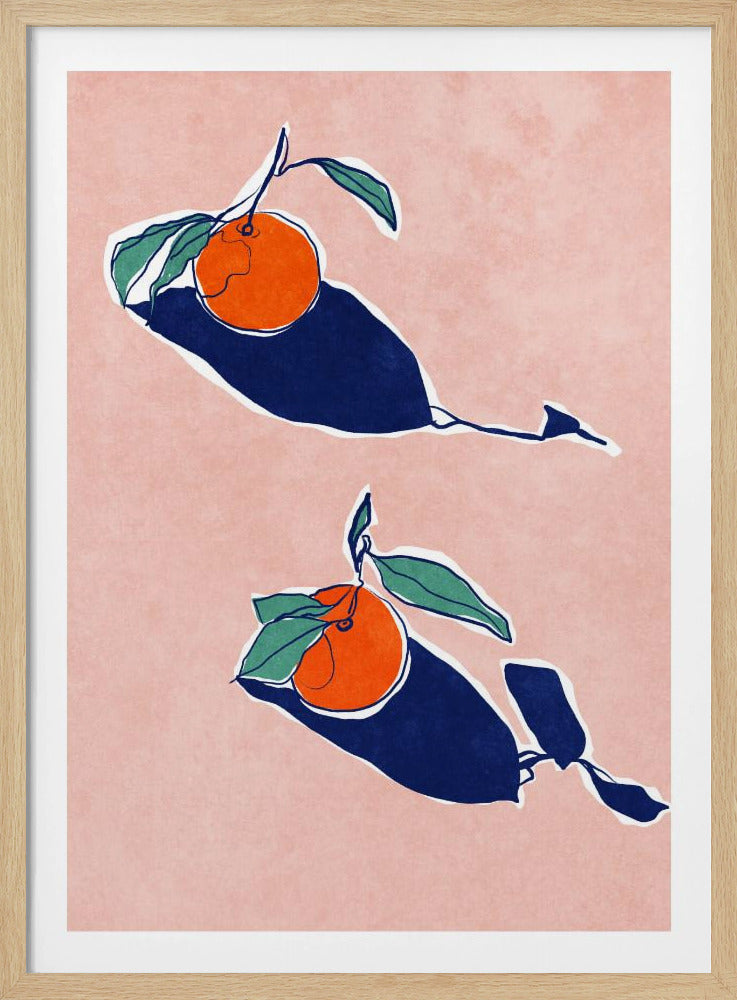 Abstrakte Orangen | Poster