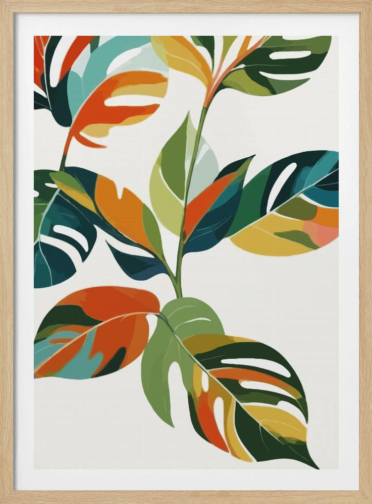 Botanisk hyllning till färg | Poster