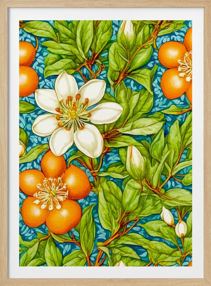 Apelsinblomma Natur Växt | Poster