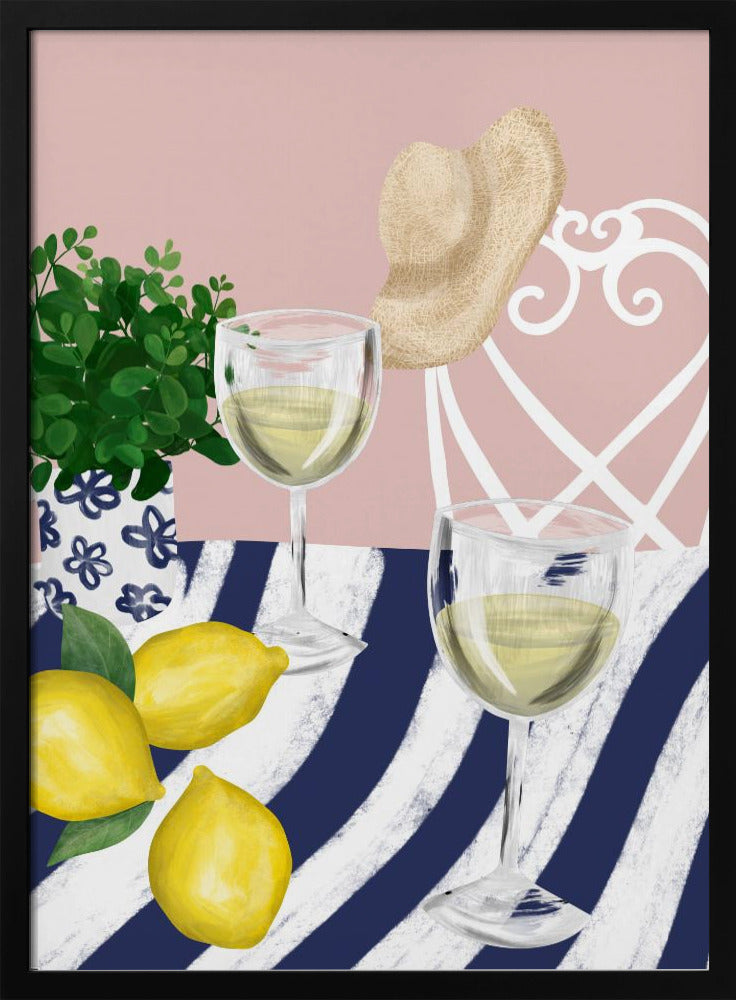 Vitt vin för två | Poster