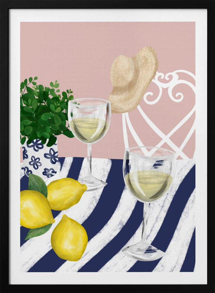 Vitt vin för två | Poster