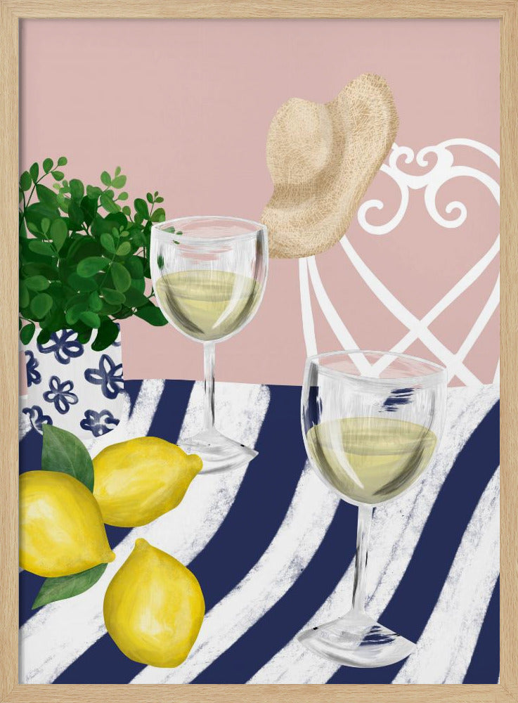 Vitt vin för två | Poster
