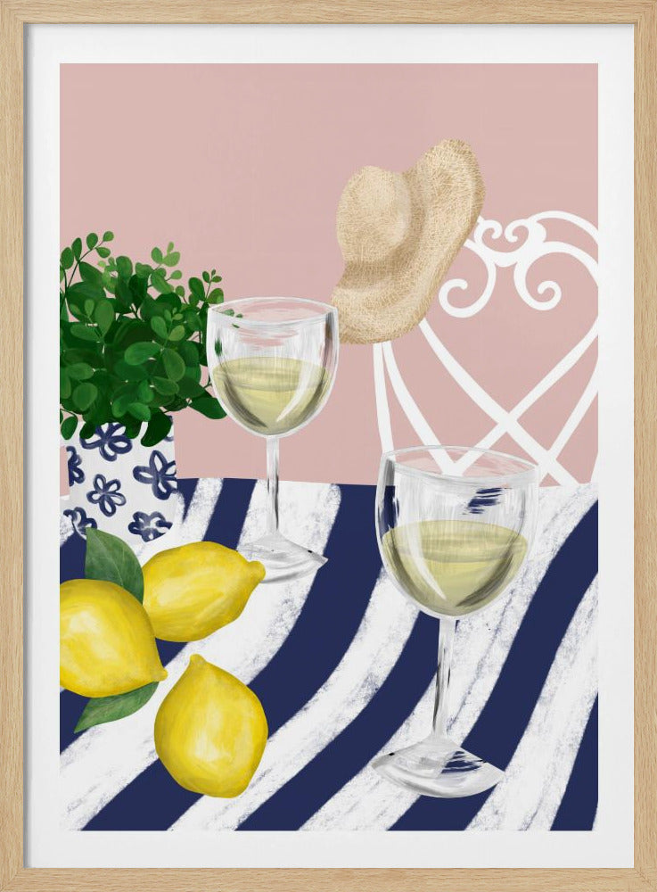 Vitt vin för två | Poster