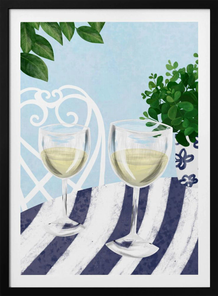 Vitt vin under trädet | Poster