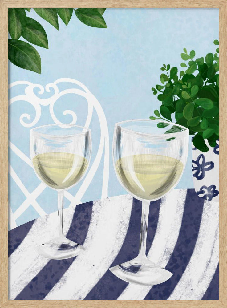 Vitt vin under trädet | Poster