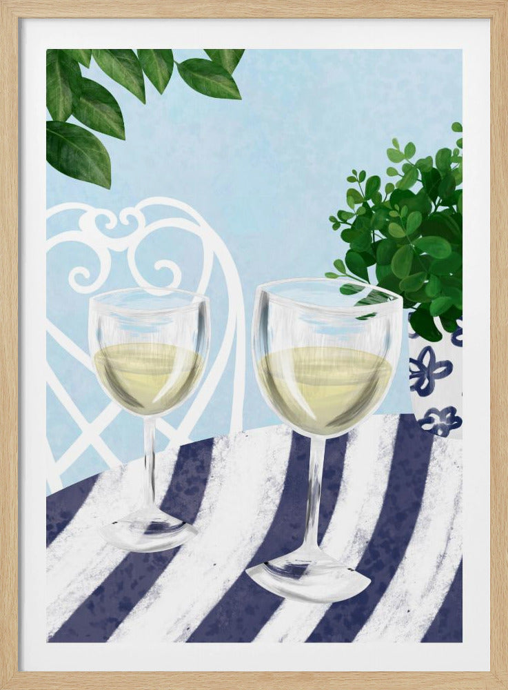 Vitt vin under trädet | Poster