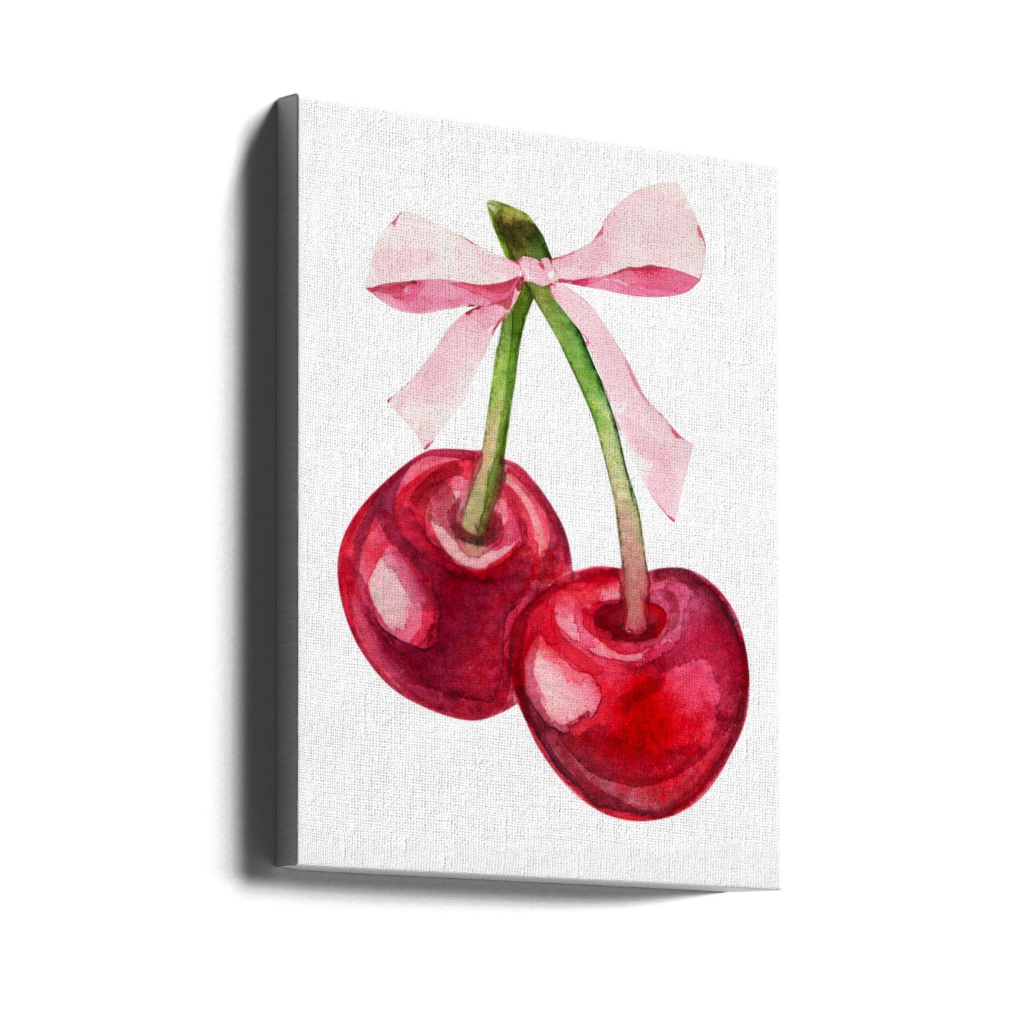 Röd körsbärsrosa rosett | Canvas