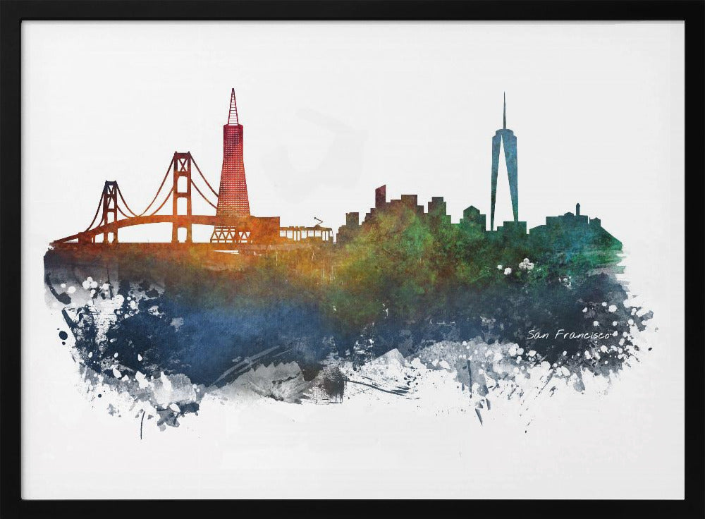San Francisco Usa Skyline City Art (2) | Poster