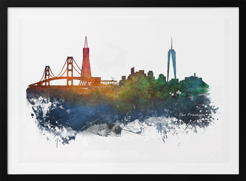 San Francisco Usa Skyline City Art (2) | Poster