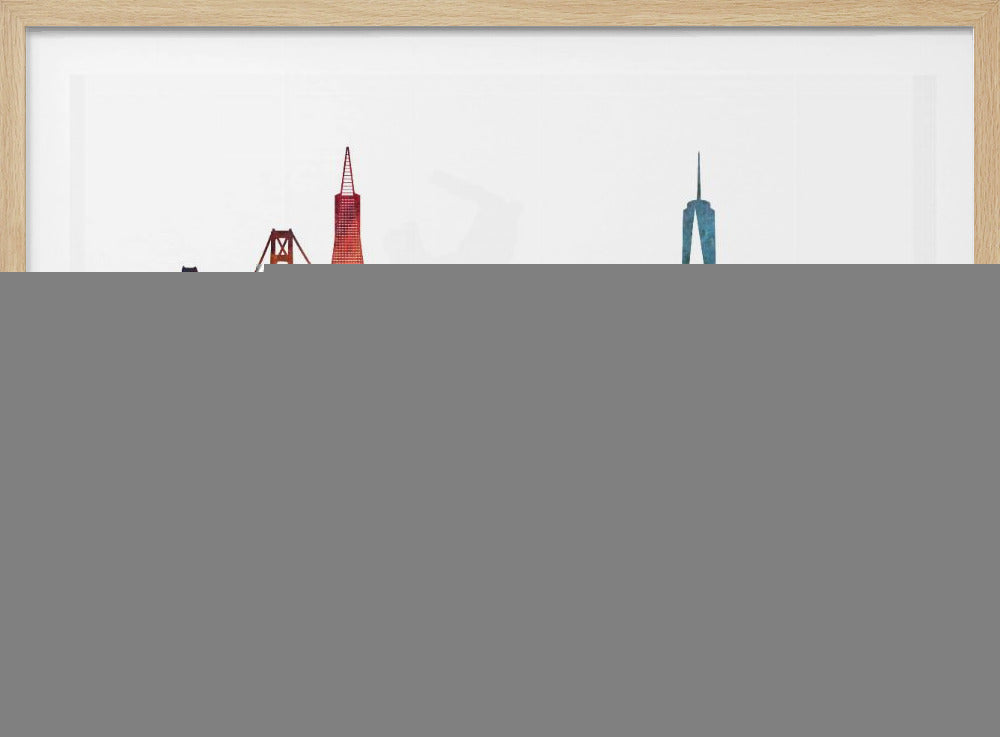 San Francisco Usa Skyline City Art (2) | Poster