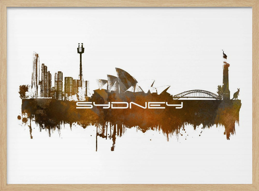 Sydney Australia Skyline City Art (3) | Poster