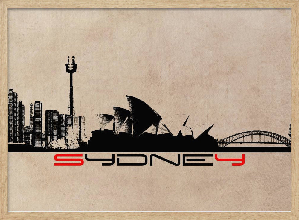 Sydney Australia Skyline City Art (4) | Poster