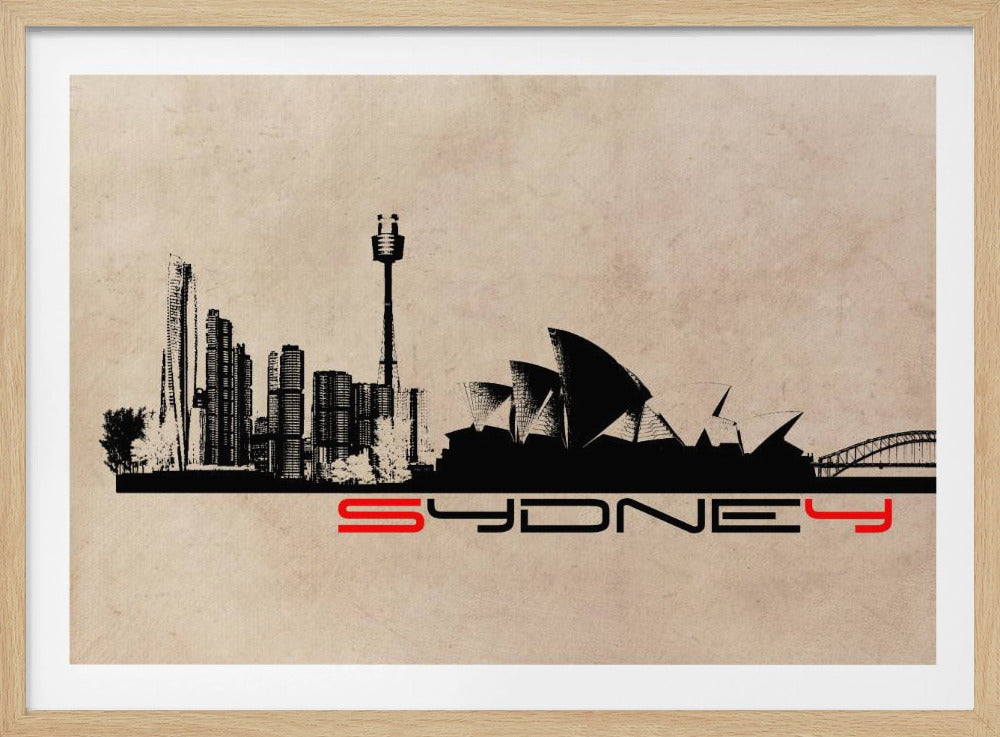 Sydney Australia Skyline City Art (4) | Poster