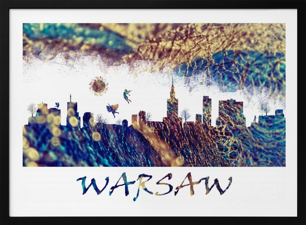 Warsaw Skyline Magic City Art | Poster